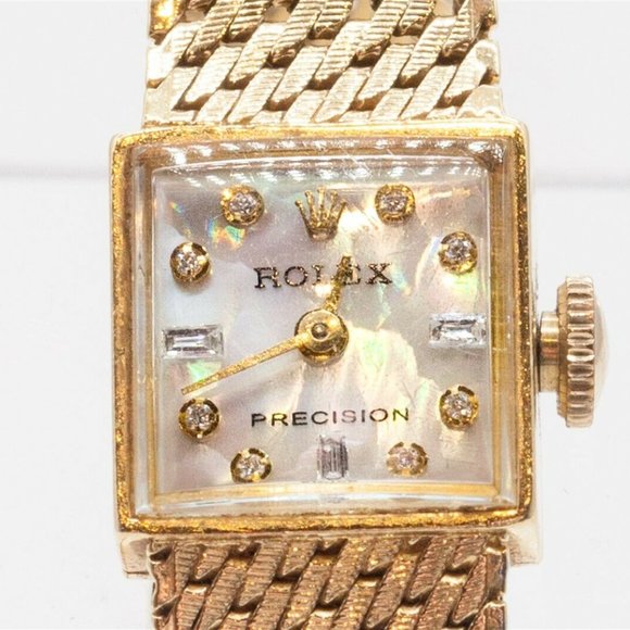 VINTAGE ROLEX 18K W/ BAGUETTES LADIES WATCH!! - Picture 2 of 5